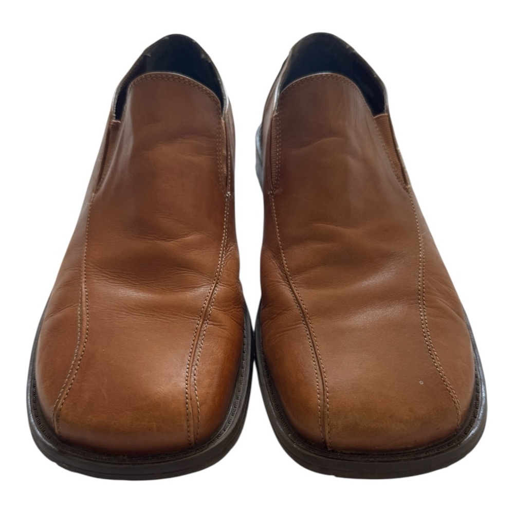 Steve Madden Men's Brown Leather Slip-On Shoes